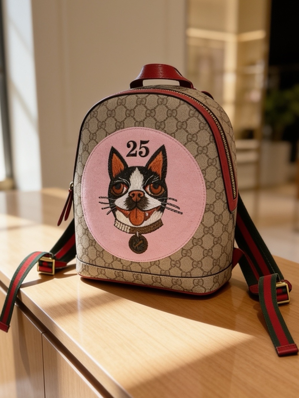 ✨ Gucci Bosco GG Supreme Dog Backpack • NWT